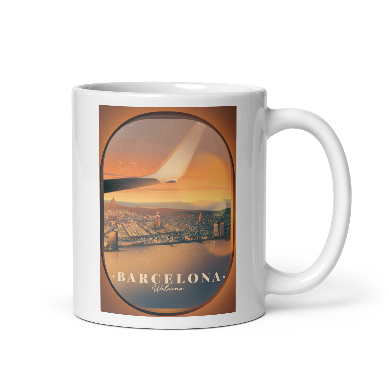 Mug Barcelona from the air