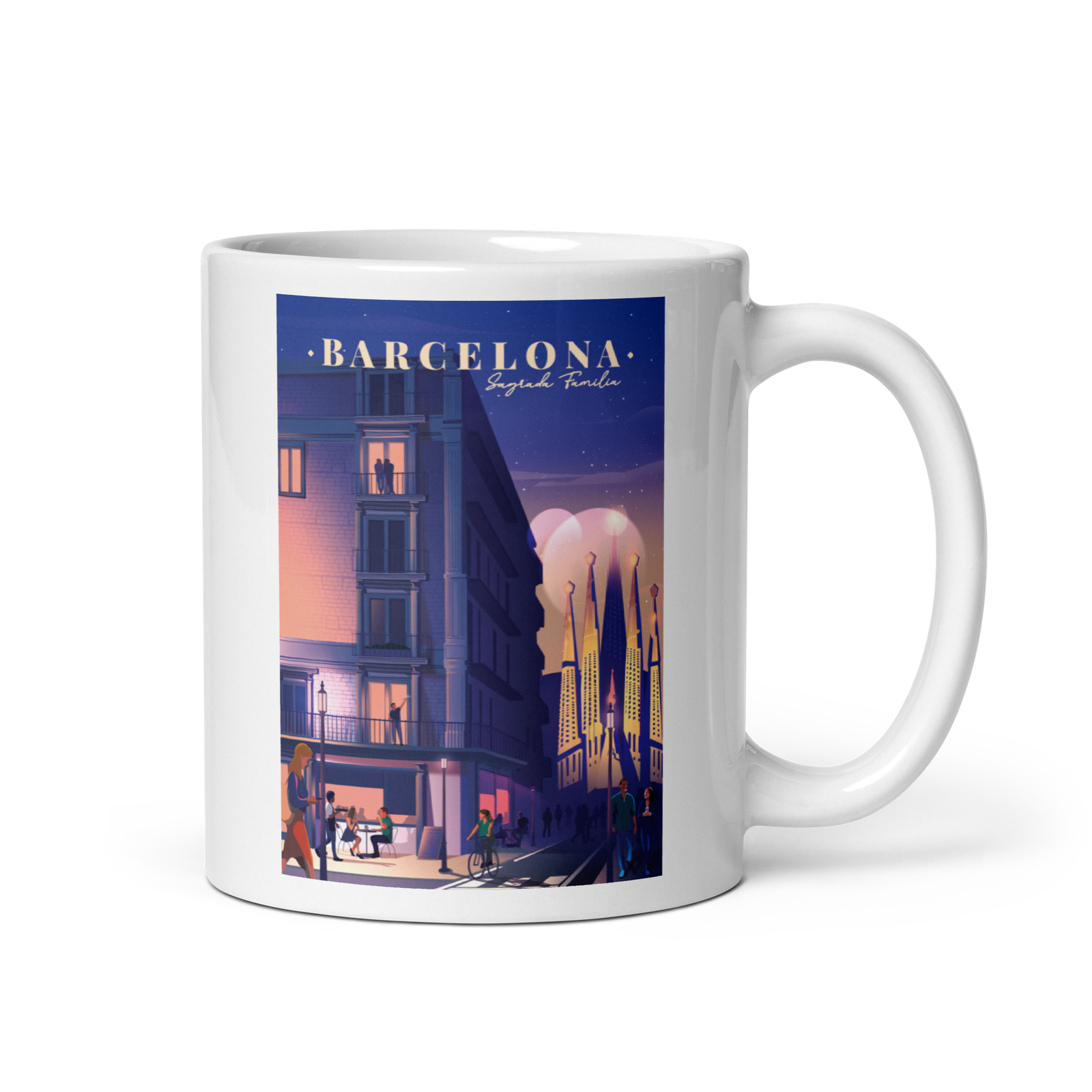 Mug Barcelona Sagrada Família Noche