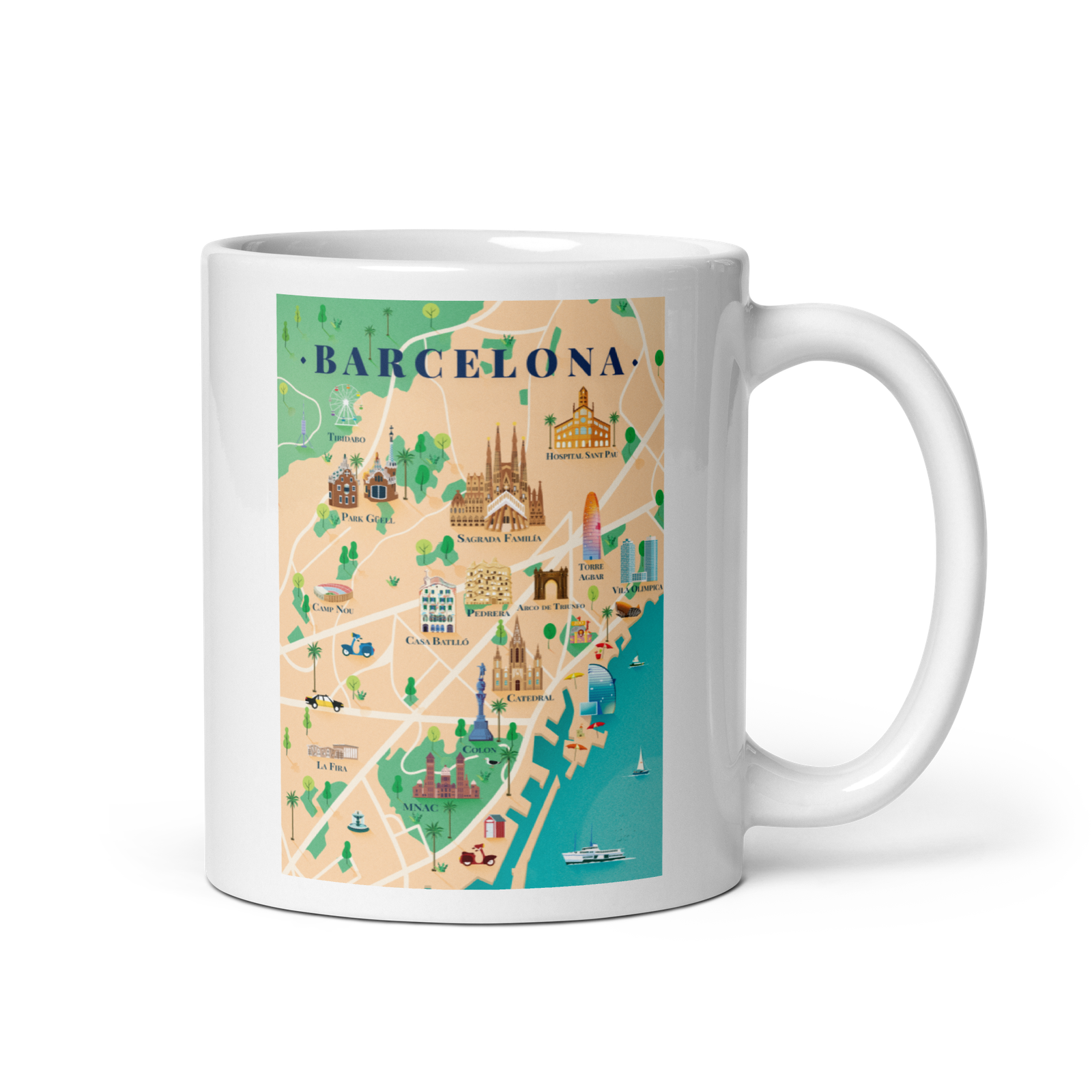 Mug Barcelona Map
